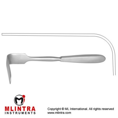 Simon Retractor Stainless Steel, 28 cm - 11" Blade Size 115 x 22 mm